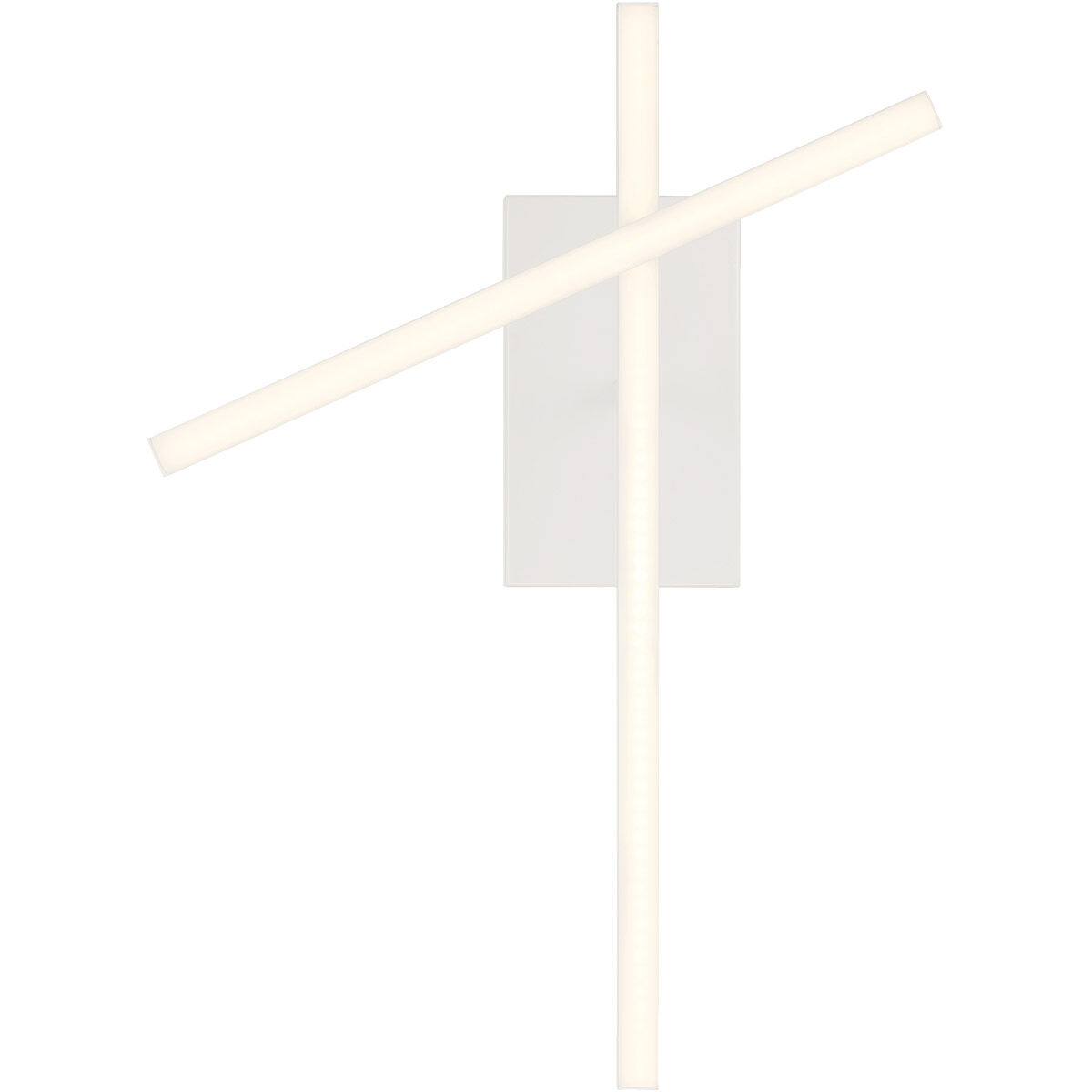 Duo LED 4.75 inch Matte White Semi-Flush Mount Ceiling Light